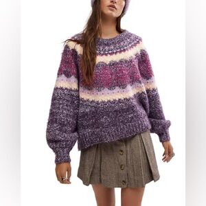 Free People Festive Frost Combo Sweater